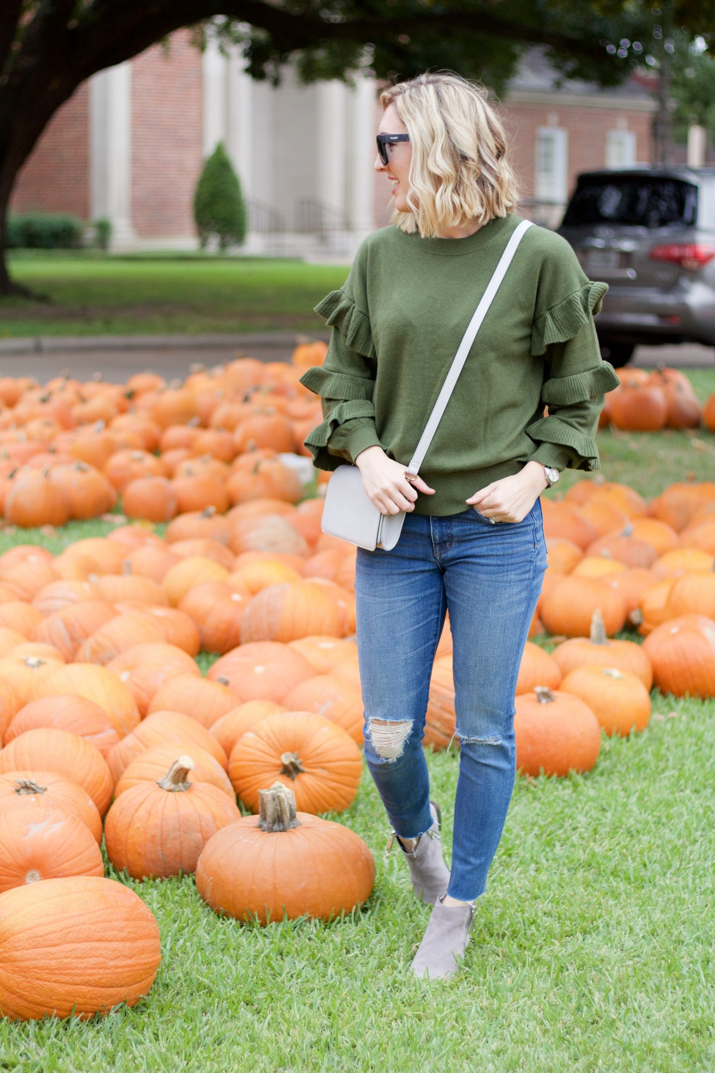 jcrew ruffle sweater