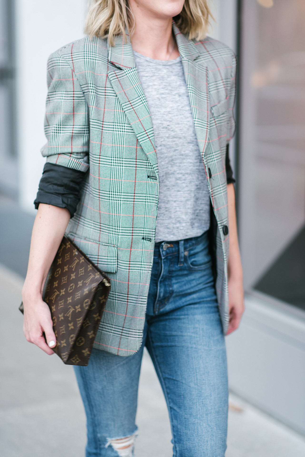 blazer and denim