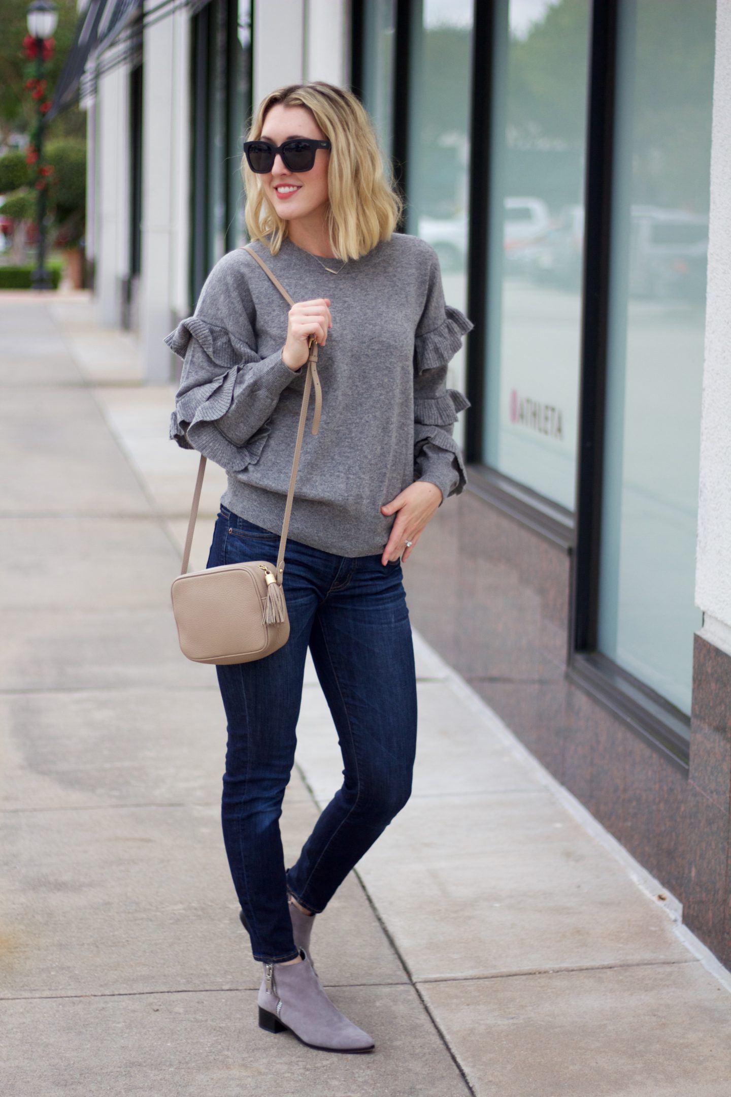 camel or navy Jcrew sweater 2017